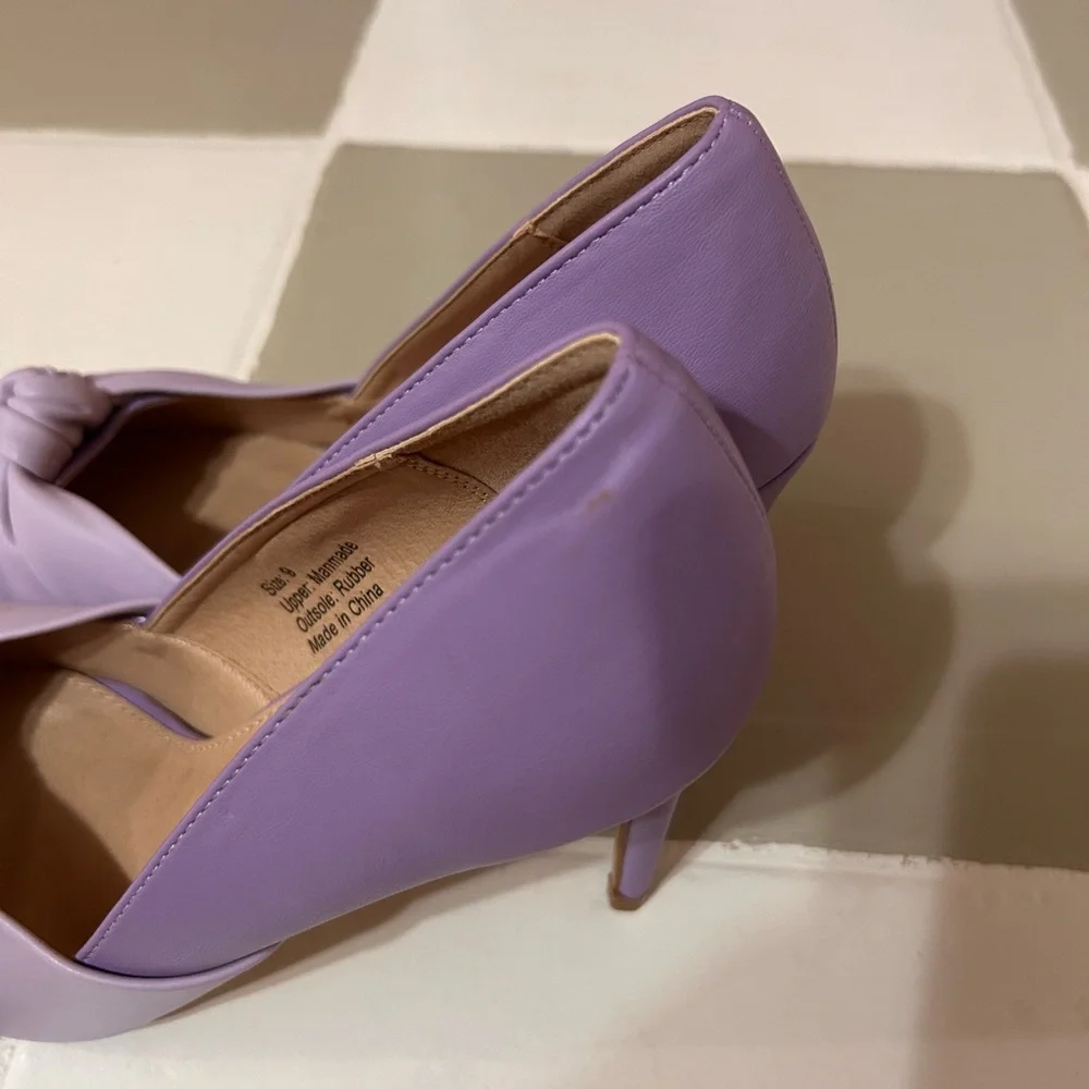 New York & Company Lilac Knot Pointed-Toe Pumps